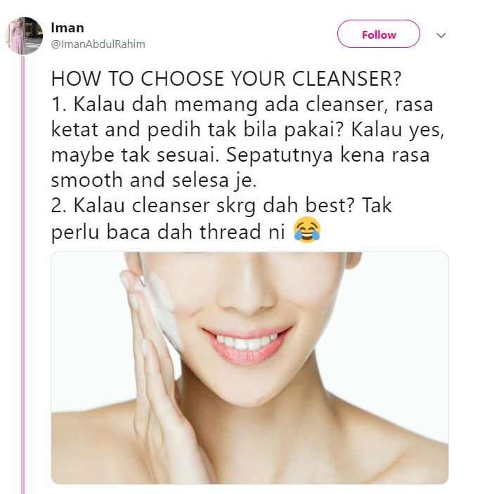 14 Cara Pilih Produk Pencuci Muka Bersesuaian, Elak Beli Yang Boleh Pedihkan Wajah