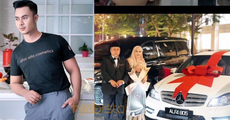 Ibu Pernah Pajak Gelang Kahwin Deminya, Dato Alha Alfa Beri Kereta Mewah Balas Jasa Ibu Bapanya