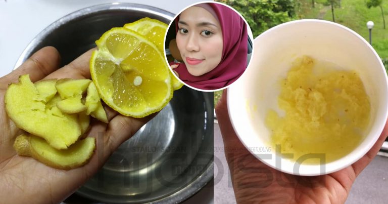 3 Hari Je Kulit Berjerawat Terus Licin, Wanita Ini Kongsi Rahsianya Hanya Guna Sagatan Lemon & Halia