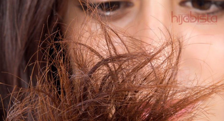 Hijabi Ini Kongsi Tips Paling Mudah Bagi Mengatasi Rambut Bercabang Dan Kering Selepas Seharian Bertudung