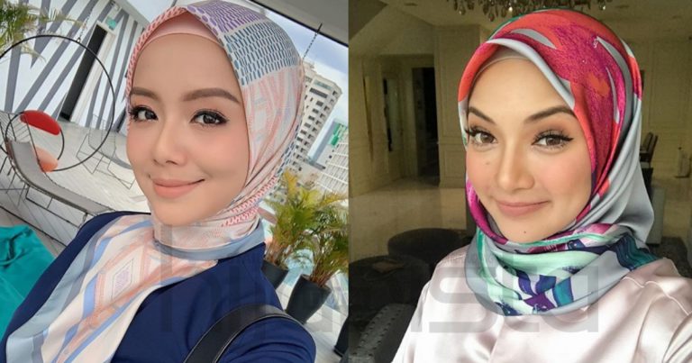 Trik Pakai Tudung Satin Tak Senget & Nampak Cantik Syawal Nanti. Rahsianya Terletak Pada Sebatang Jarum!