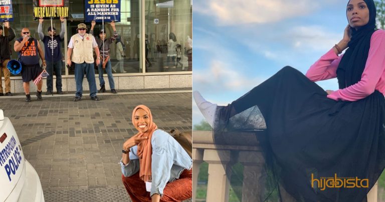 Berdepan Dengan Puak Benci Islam, Gadis Muslim Ini Tak Gentar Malah Sempat Mengambil Gambar