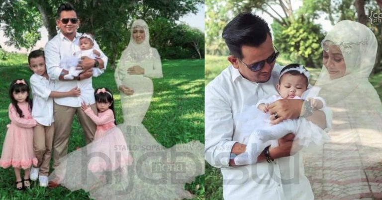 Guna Teknik ‘Blur’, Jurugambar Ini Akhirnya Tunaikan Hasrat Arwah Abadikan Gambar Dengan Anak Bongsu