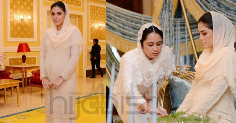 Anggun Berkurung Moden, Penampilan Tengku Puteri Iman Di Istiadat Menempah Bidan Dipuji Ramai