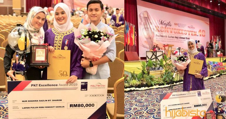 Hadiah Buat Arwah Ayah, Graduan Politeknik Terima RM80 Ribu Lepas Cemerlang Dapat Anugerah Dekan