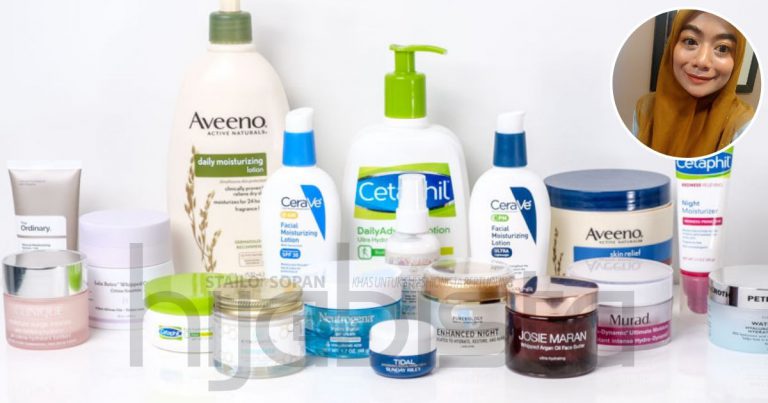 Gadis Ini Kongsi 11 Moisturizer Paling Popular Dari Drugstore Untuk Elak Penuaan & Rekahan Kulit