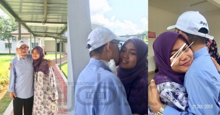 Gadis Ini Sebak Pelukan Terakhir Bersama Ayah, Sebelum Dijemput Illahi 2 Hari Lepas Hantar Daftar Masuk U