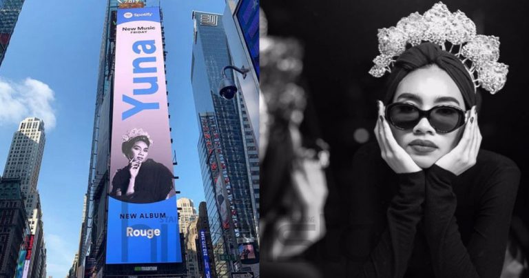 “Congrats Queen. We Are So Proud” Netizen Puji Yuna Bergaya Bak Ratu Melayu Di Billboard Times Square NY