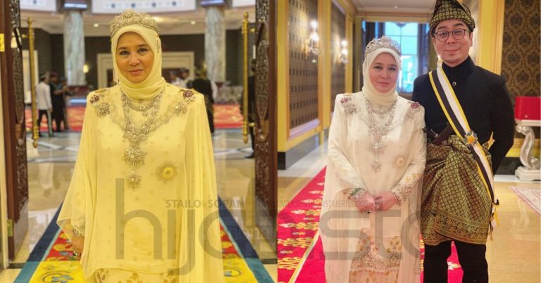 Ini Rahsianya Penampilan Raja Permaisuri Agong Sangat Menawan Di Istiadat Pertabalan, Menyarung Busana Rekaan Datuk Rizalman
