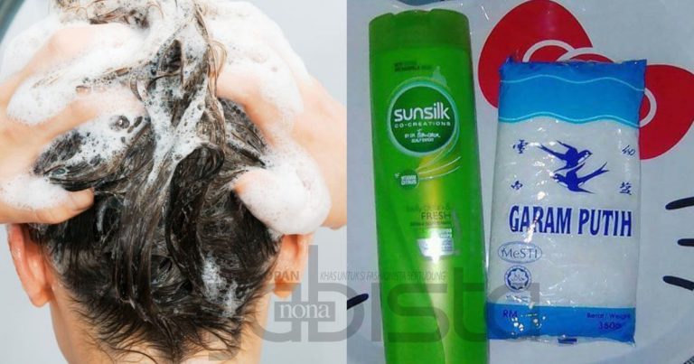 Elak Rambut Gugur Hanya Guna Campuran Syampu Dan Garam, Memang Pelik Tapi Hasilnya Sangat Berkesan