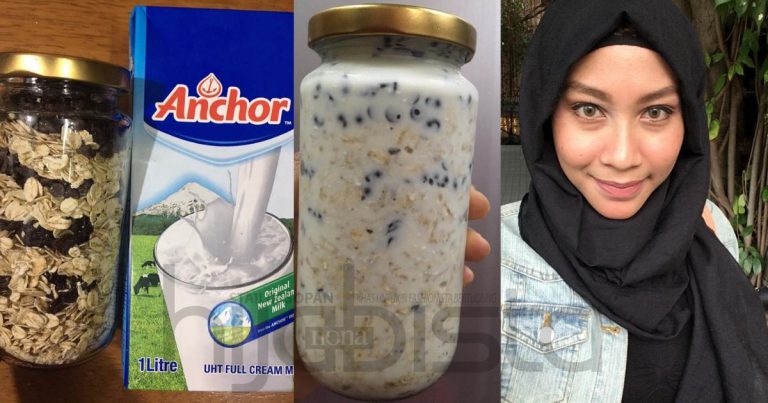 Wanita Ini Kongsi Menu Sihat Overnight Oats Lebih Mengenyangkan Sebagai Ganti Untuk Yang Gila ‘Craving’
