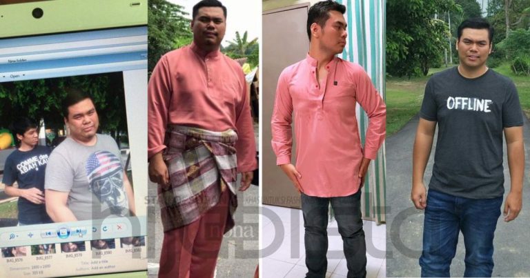 Makan Sekali Sehari, Minum 3 Botol Mineral Besar Rahsia Lelaki Ini Berjaya Turun 40 KG Dalam Setahun