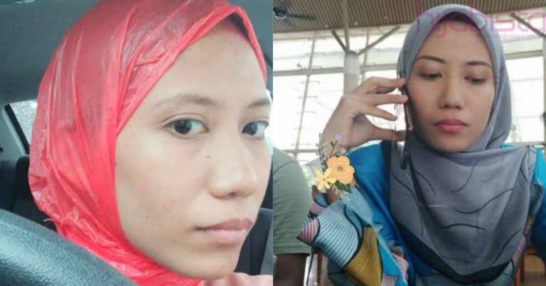 Jadikan Plastik Sebagai Hijab Waktu ‘Darurat’, Netizen Kagum Awningnya Tetap On Point!