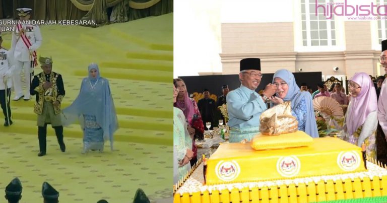 Macam Drama Sweet Dreams, Tunku Azizah Kata Tak Perlu Pegang Tangan Bila Shawl Tersangkut Di Baju Agong