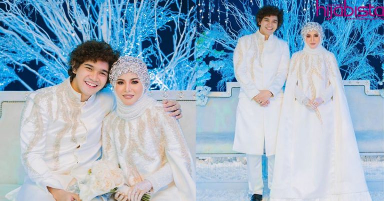 Macam Filem Frozen! Majlis Resepsi Nadzmi Adhwa & Ardell Aryana Umpama Di Salju