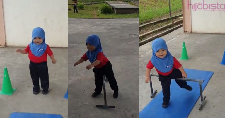 Video Adik Maisarah Viral Lagi. Netizen Geram Lihat Aksi Comelnya Bersukan Macam Ninja!