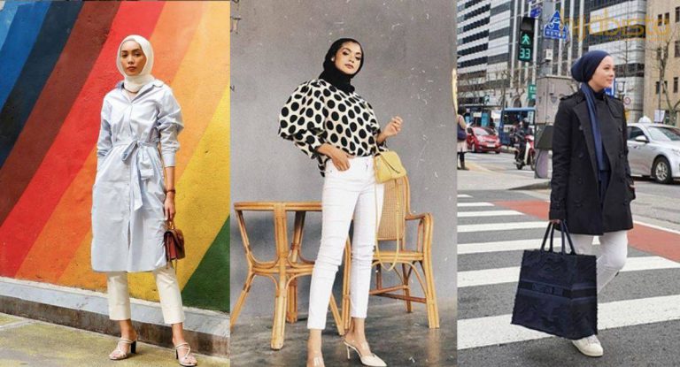Panduan Styling Jeans Putih Untuk Hijabi Tetap Bergaya Sepanjang Hari