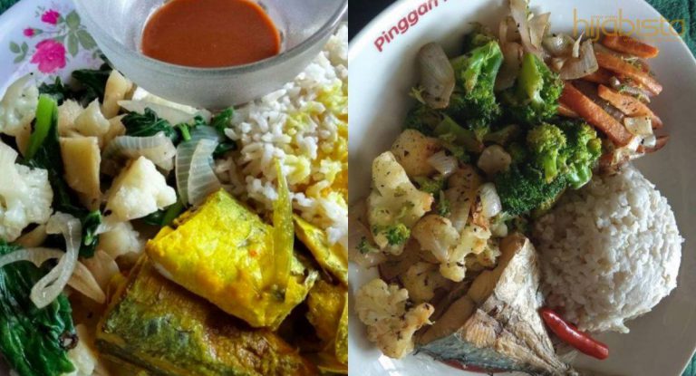 Tak Buat Diet Kalori & Tak Perlu ‘Crash Diet, Hijabi Ini Turun 9KG Dalam Masa Sebulan. Ini Menunya!