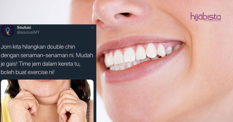 Tiada Lagi Dagu Bertingkat Macam Kuih Lapis, Lakukan Lapan Senaman Mudah Ini