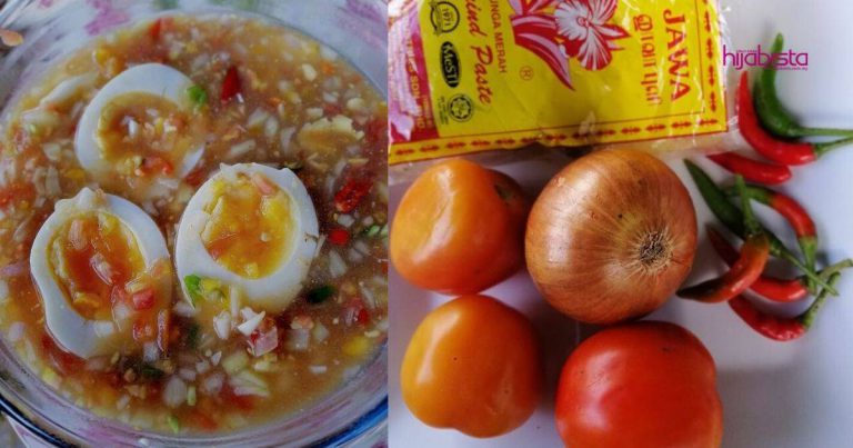Menu Viral Telur Rebus Air Asam Jawa, Sesuai Untuk Hijabi Yang Berdiet