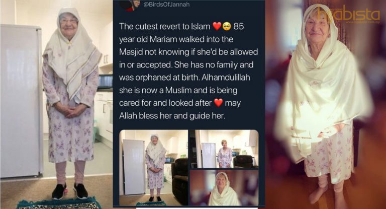 Mariam Peluk Islam Berusia 84 Tahun, Berusaha Membaca Kalimah Allah Walaupun Merangkak.