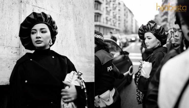 Melirik Global Sebagai Ikon Fesyen Berhijab, Neelofa Curi Tumpuan Di Acara Fesyen Bottega Veneta.