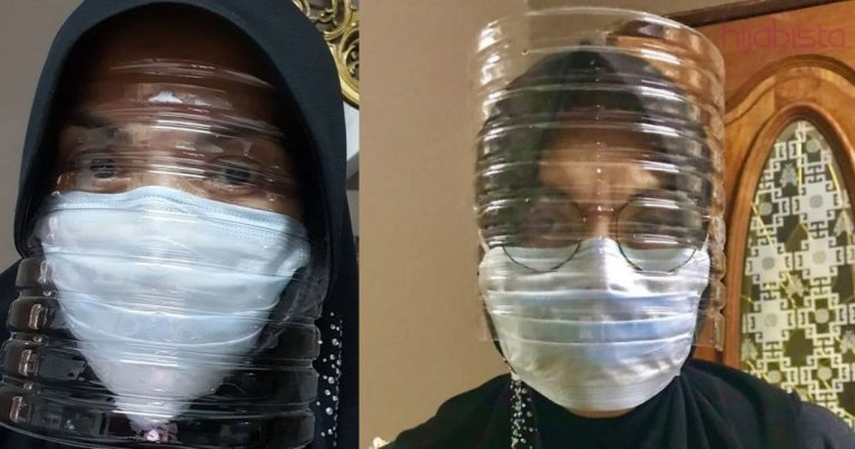 Tampil Kreatif, Aishah Buat Sendiri ‘DIY Face Mask’ Dengan Hanya Menggunakan Botol