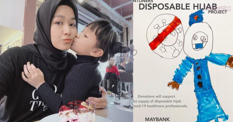 Farah Lee Reka Tudung Pakai Buang Khas Bagi Membantu Frontliners Wanita