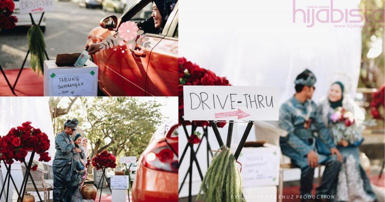 Elak Covid-19, Pengantin Adakan Wedding Berkonsep Drive-Thru. Uniknya!