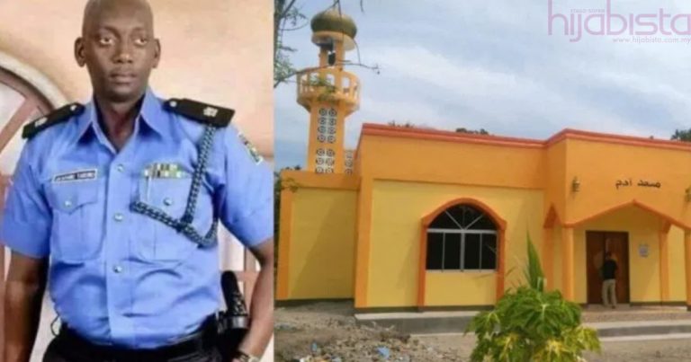 Mulianya Hatimu… Anggota Polis Nigeria Ini Sanggup Habiskan Duit Gajinya Bagi Membina Masjid