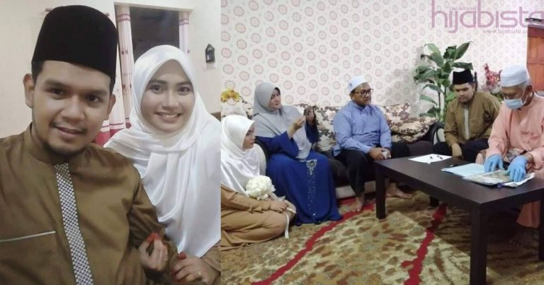 Pergi Rumah Tok Kadi Pakai Selipar Je, Pasangan Pengantin Kongsi Kisah Nikah Yang Simple