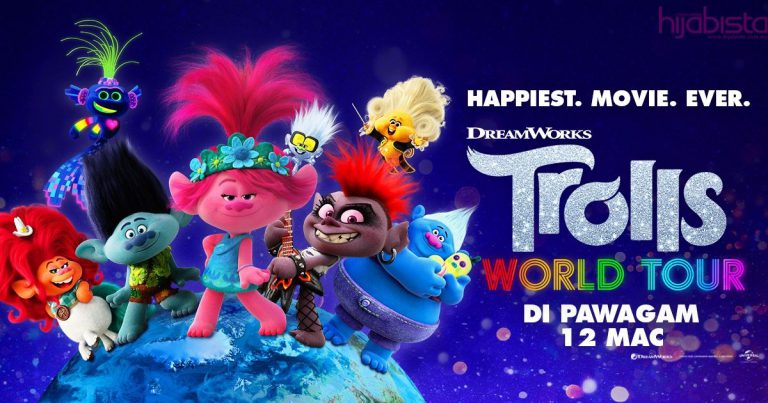 Menangi Tiket Ke Tayangan Perdana Trolls World Tour Bersama Hijabista!