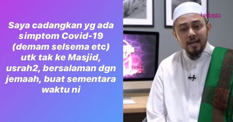 Ustaz Syed Abdul Kadir Cadangkan Mereka Yang Ada Simptom Covid-19 Tak Ke Masjid, Usrah & Salam Jemaah