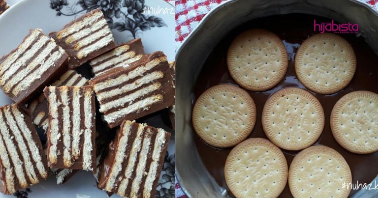 Nampak Macam Kek Batik Tapi Sebenarnya Puding Biskut Marie, Jom Try Buat!