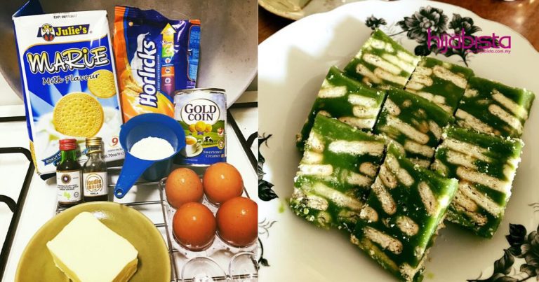 Kek Batik Horlicks Hijau, Rasa Lebih Lemak Berkrim Buat Jadi Ketagih