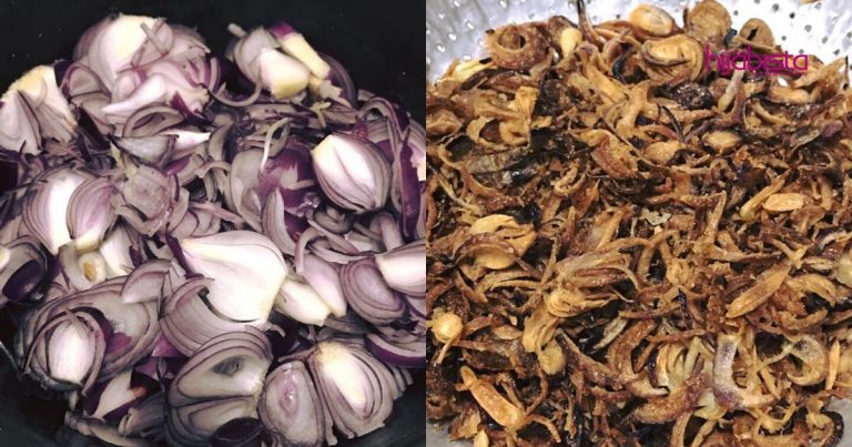 Mudahnya Buat Bawang Goreng Rangup, Masak Sendiri Je!