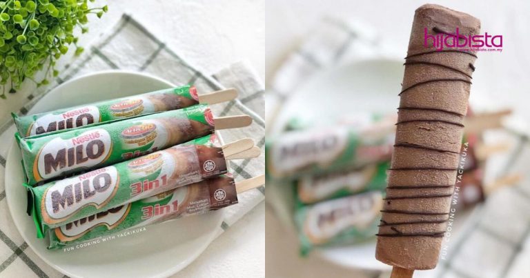 Milo Ice Cream Sticks Homemade, Makan Waktu Cuaca Panas Macam Sekarang Memang ‘Heaven’
