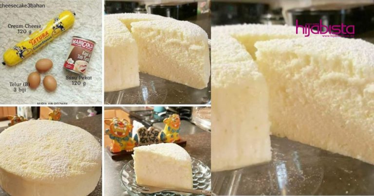 3 Bahan Je Boleh Buat Cheese Cake Super Sedap Yang Sangat Mabeles