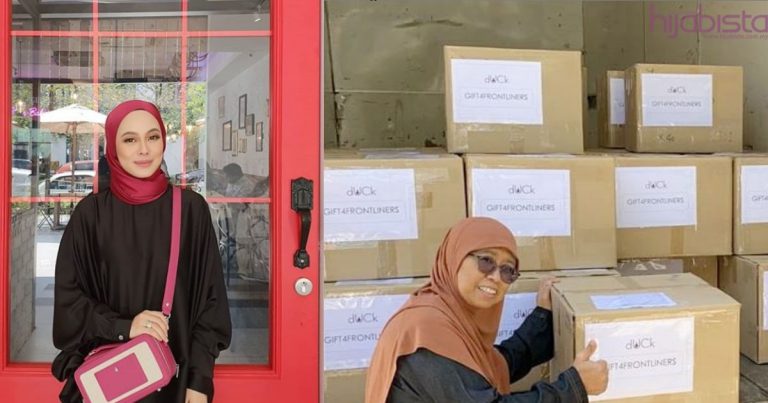 Hargai Usaha, Datin Vivy Yusof Sumbangkan 1,700 Helai Tudung dUCks Buat Frontliners