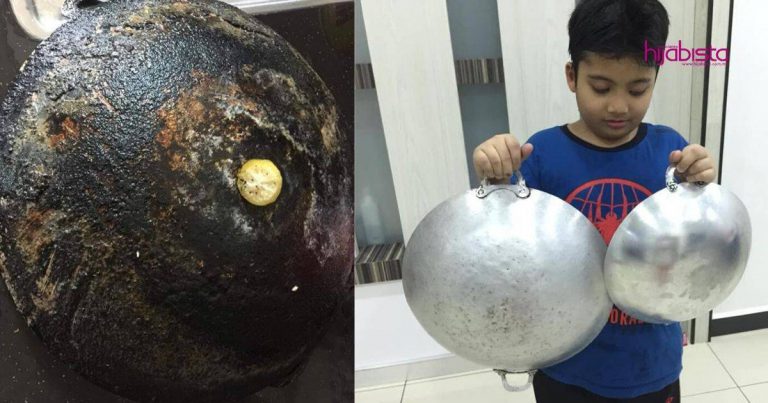 Wanita Ini Kongsi Cara Nak Kilatkan Semula Kuali Berkerak, Hasilnya Nampak Macam Baru. Dah Boleh Beraya!!