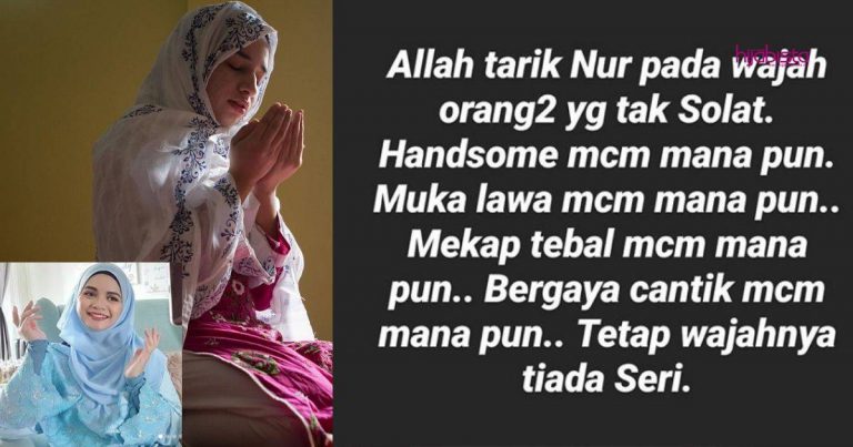 Allah Tarik Nur Pada Wajah Orang Yang Tak Solat, Yatt Hamzah Nasihat Jangan Tinggal Solat