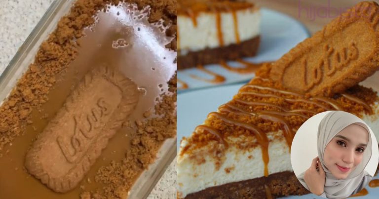 Tak Perlu Bakar, Ini Resepi ‘No Bake Biscoff Cheesecake’ Viral Yang Paling Mudah!