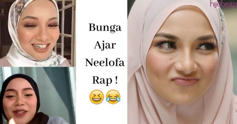 Comelnya Lofa! Peminat Terhibur Bila Neelofa Cuba Nyanyi Lagu Rap Bersama Bunga