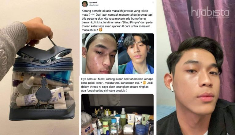 Lelaki Ini Kongsi Fungsi Setiap Skin Care Miliknya. Kagum Lihat Hasilnya Macam Tak Percaya.
