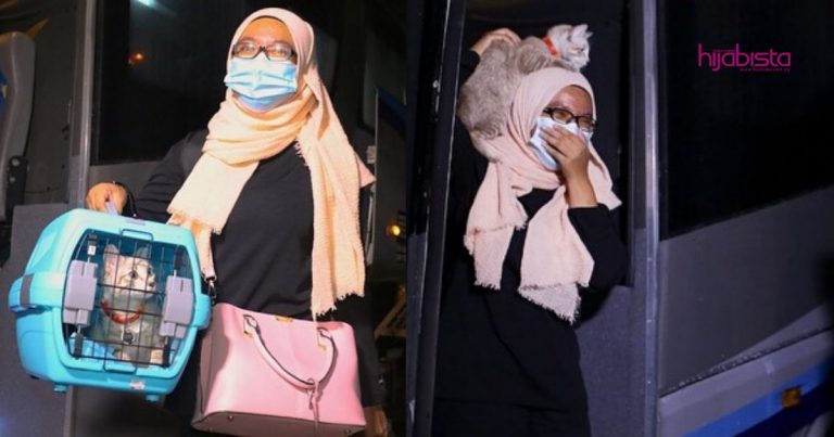 “Saya Tak Sampai Hati Tinggalkan Momo”-Pelajar USIM Bawa Kucing Kesayangan Balik Kampung