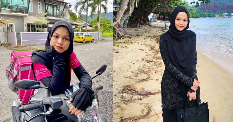 Tak Memilih Kerja, Gadis Muda Ini Gembira Cari Rezeki Sebagai Penghantar Makanan