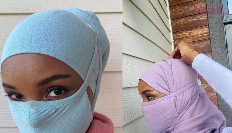 Model Halima Aden Mereka Mask Wajah Untuk Pemakai Hijab