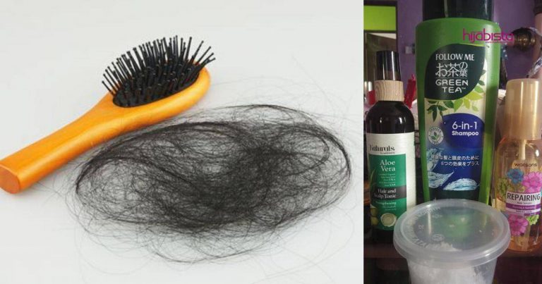 Wanita Ini Kongsi Cara Rawat Rambut Gugur, Garam Salah Satu Yang Dipakai