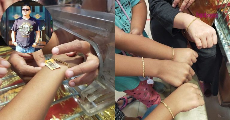 Guna Duit Moratarium Beli ‘Gelang Getah’ Untuk Anak & Isteri, Lelaki Sebak Bila Anak-anak Perempuan Peluk & Cium