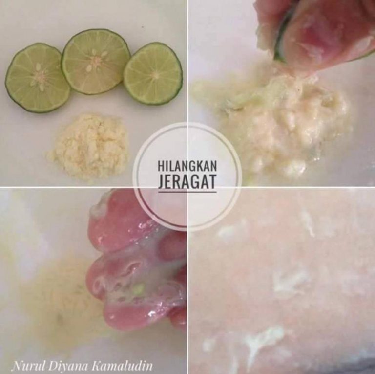 Hilangkan Jeragat Dengan Campuran Limau Nipis & Susu Tepung, Boleh Cuba